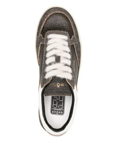 Ghoud Ghōud 'pads' Sneakers In Black Leather In Multi