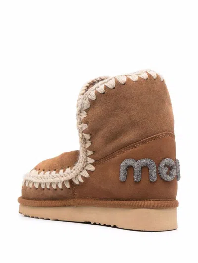 Mou Eskimo 18 Glitter Logo Boots In Multi