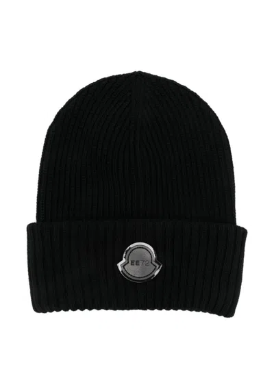 Moncler Genius Moncler Edward Enninful Black Beanie In Black