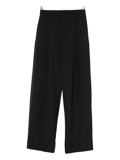 Moncler Genius Wool Blend Trousers In Black