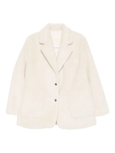 Molliolli Moli Faux Fur Jacket In Neutral