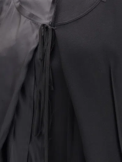 Maison Margiela Asymmetric Midi Dress In Black