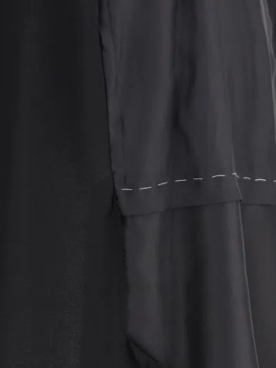 Maison Margiela Asymmetric Midi Dress In Black