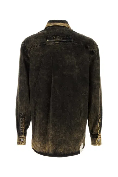 Namacheko Camicia Hank In Denim Nero Uomo In Black