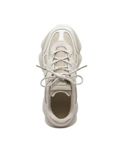 Axel Arigato Eris White Sneaker With Side Logo Lettering And Panel Design In Suede Man In Neutral