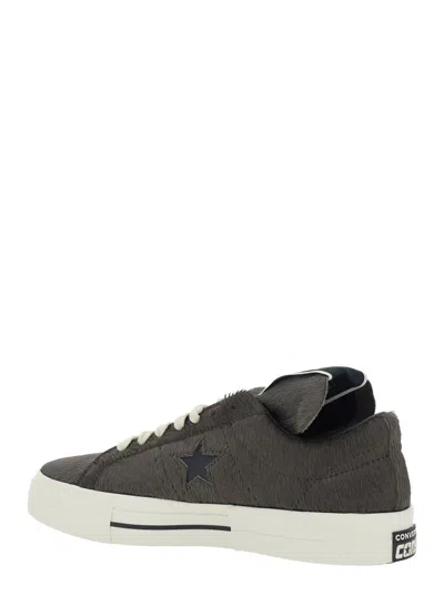 Rick Owens Drkshdw Gray Converse Edition Onestr Sneakers In Brown