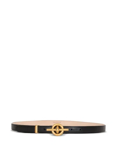 Balmain T-bar Belt In Black