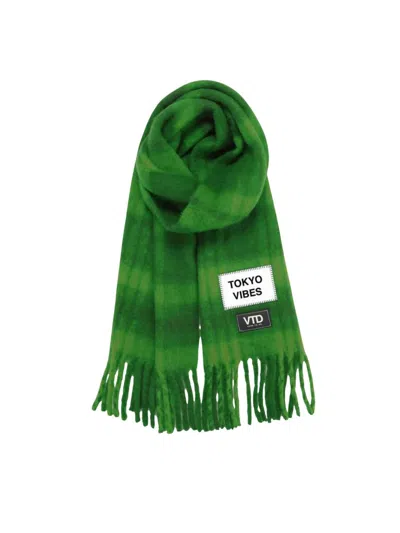 Verb To Do "new York Vibes" Scarf Accessories In Green