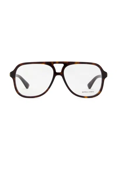 Bottega Veneta Slim Ribbon Eyeglasses In Brown