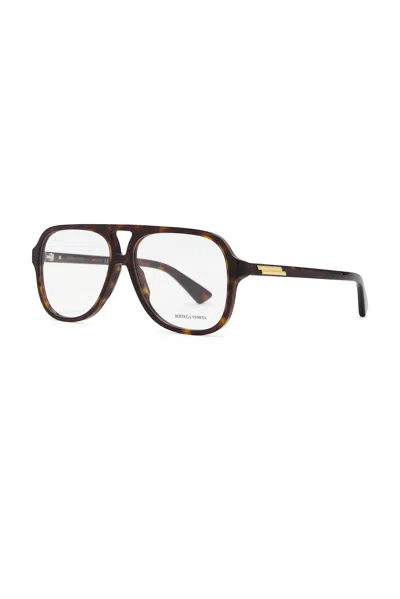Bottega Veneta Slim Ribbon Eyeglasses In Brown