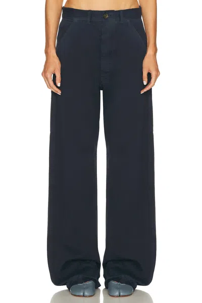 Maison Margiela Wide Leg Pant In Blue
