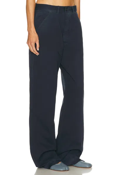 Maison Margiela Wide Leg Pant In Blue