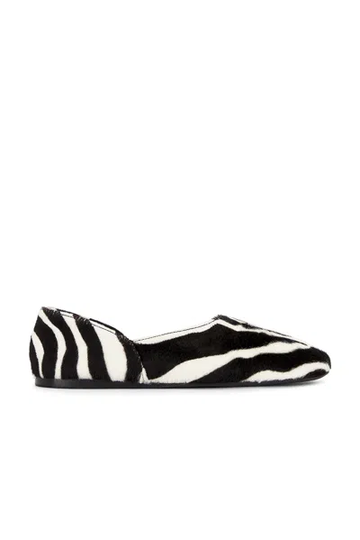 Khaite Jane Zebra-print Calf Hair Ballet Flats In Multi