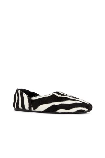 Khaite Jane Zebra-print Calf Hair Ballet Flats In Multi