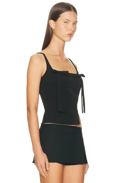 Sandy Liang Amelie Top In Black