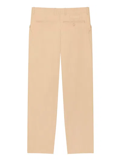 Givenchy Fitted Chino Trousers In Cotton In Brown