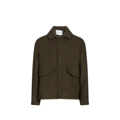 Closed Double-pocket Jacket In Green