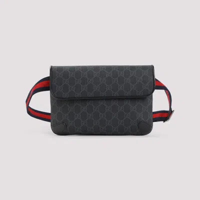 Gucci Gg Textile Belt Bag Men In Black