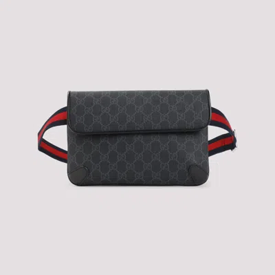 Gucci Gg Textile Belt Bag Men In Black