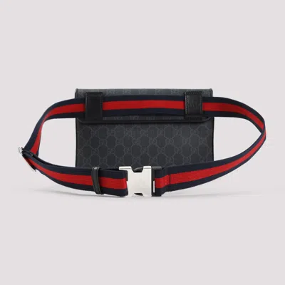 Gucci Gg Textile Belt Bag Men In Black