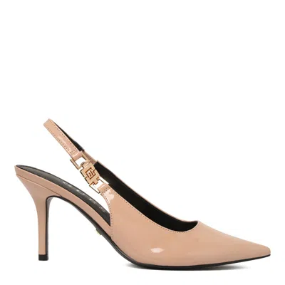 Guess Nude Pu Heel In Neutral