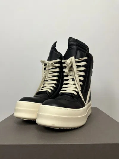 Pre-owned Rick Owens Fw24 ‘porterville' Jumbo Geobasket Shoes In Black