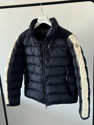 Pre-owned Moncler Sartre Puffer Jacket In Blue