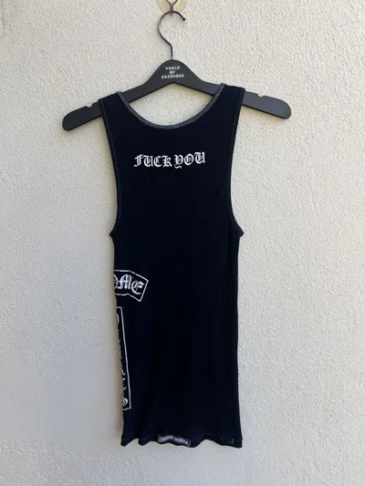 Pre-owned Chrome Hearts Vintage  ‘ Fuk You ‘ Singlet Tank Top In Black