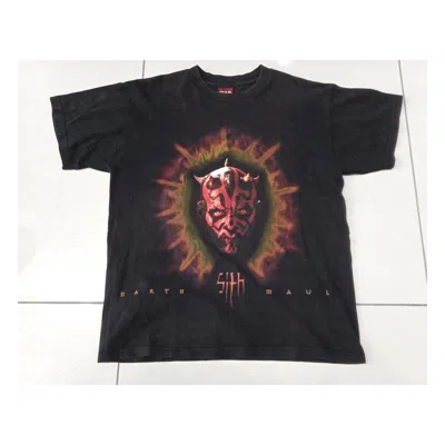 Pre-owned Star Wars Vintage 90's  Darth Maul T Shirt In Black