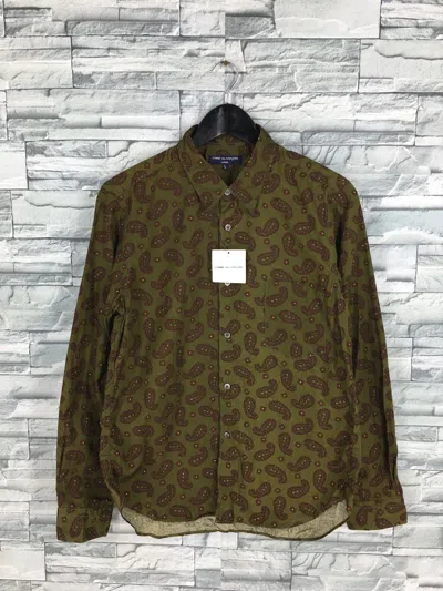 Pre-owned Comme Des Garçons Comme Des Garcos Homme Oxfords Paisley Shirt Medium In Multi