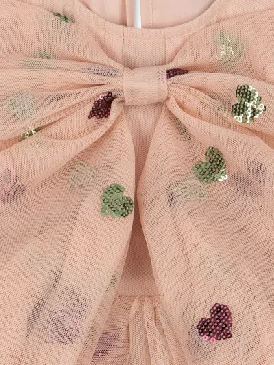 Konges Slojd Konges Sløjd Girls Yvonne Bow Dress In Pink