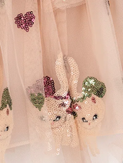 Konges Slojd Konges Sløjd Girls Yvonne Bow Dress In Pink