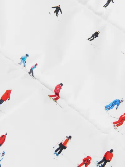 Perfect Moment Kids Dede Ski Print Nuuk Puffer Jacket In White