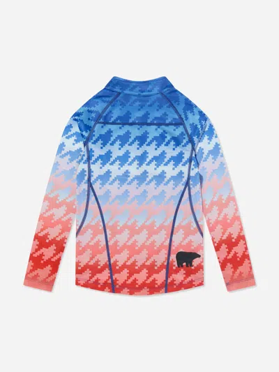 Perfect Moment Girls Thermal Degrade Layer Top In Blue