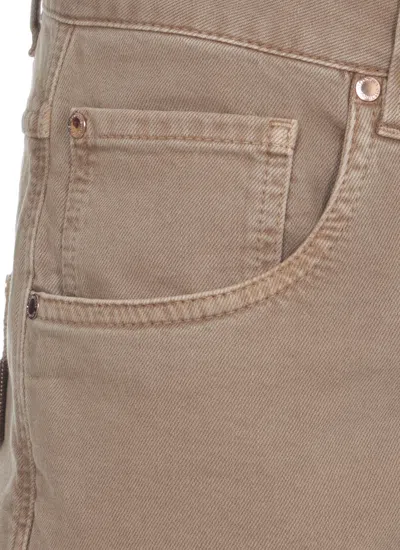 Brunello Cucinelli Straight Jeans In Neutral