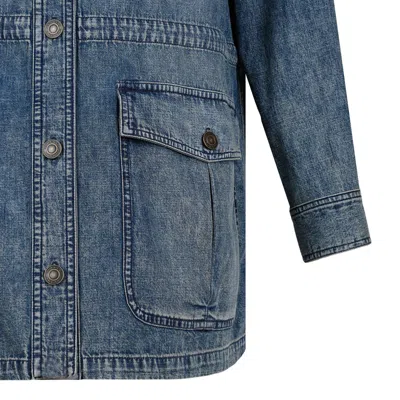 Isabel Marant Faded Blue Cotton Jacket In Blue