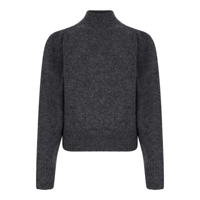 Isabel Marant Grey Baby Alpaca Sweater In Gray