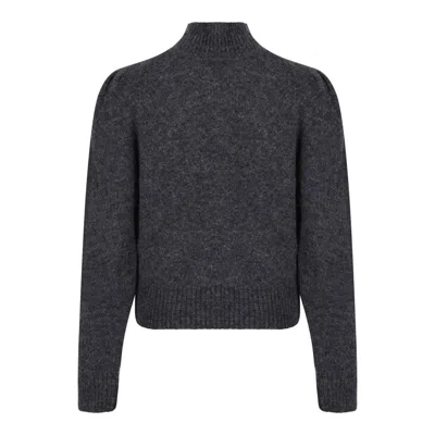 Isabel Marant Grey Baby Alpaca Sweater In Gray