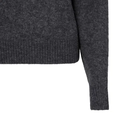 Isabel Marant Grey Baby Alpaca Sweater In Gray