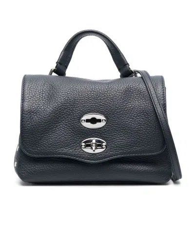 Zanellato Postina Daily Baby Leather Handbag In Black