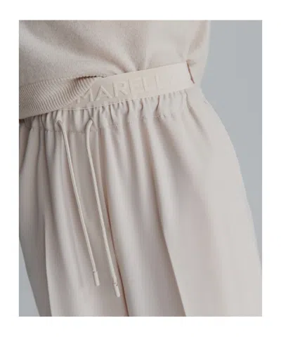 Marella Drawstring Trousers In White