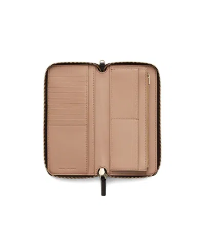 Marc Jacobs Zip Wallet In Brown