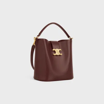Celine Medium Bucket Louise In Smooth Calfskin In Brown