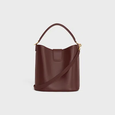 Celine Medium Bucket Louise In Smooth Calfskin In Brown