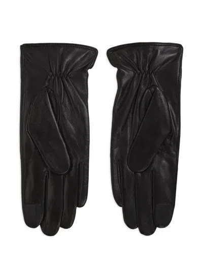Karl Lagerfeld Ikon Pin Gloves In Black