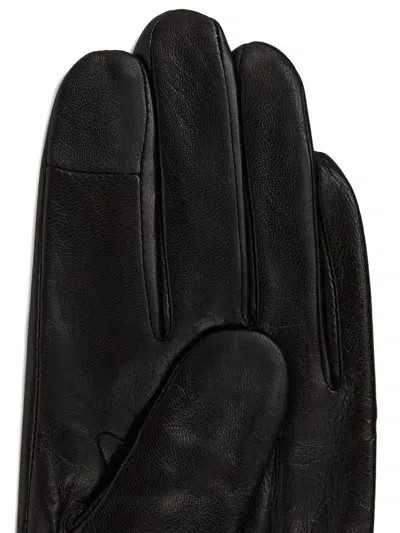 Karl Lagerfeld Ikon Pin Gloves In Black