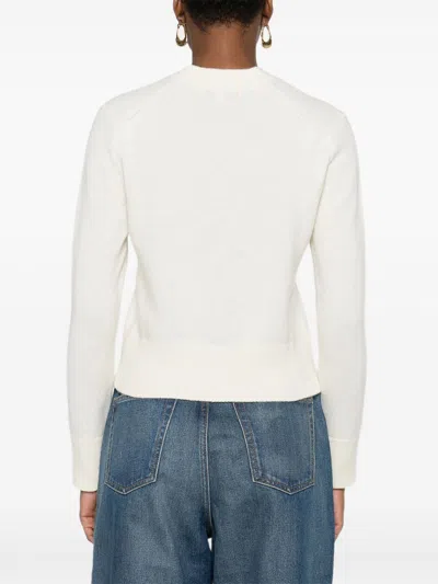 Maison Kitsuné Baby Fox Wool Cardigan In Neutral