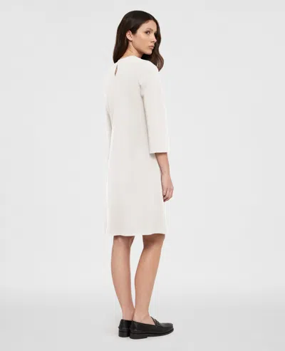 Aspesi Tunic Midi Dress With Draping In Neutral