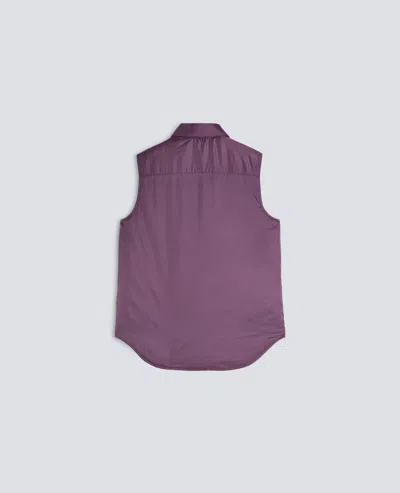 Aspesi Nylon Dot Vest In Burgundy