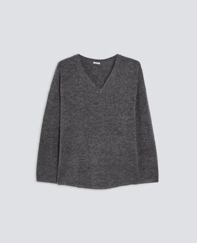 Aspesi Merino Wool Turtleneck Sweater In Gray